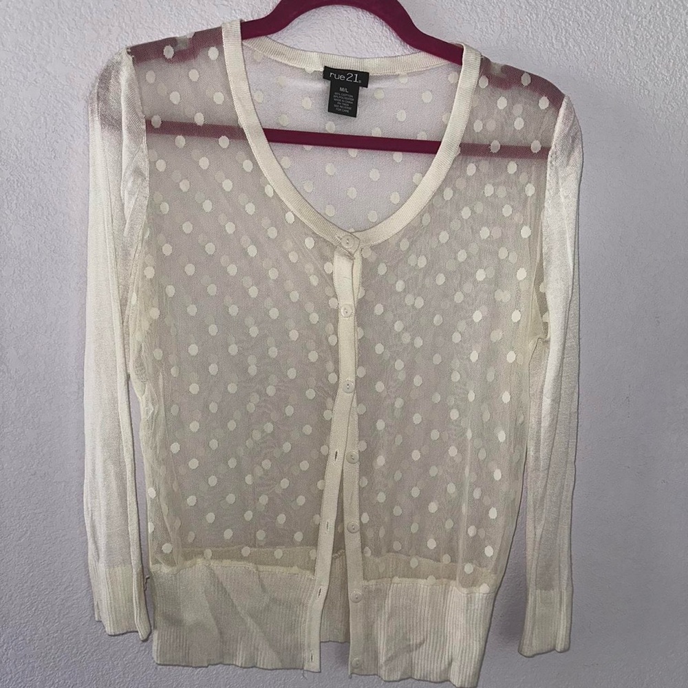 Polka dot cardigan